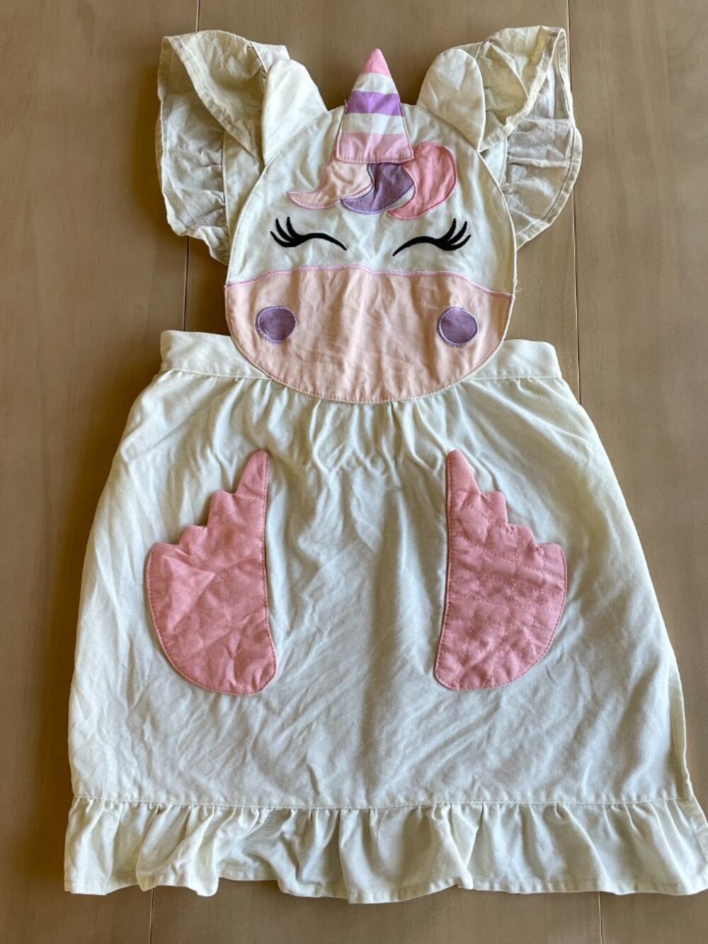 Entire Closet $5! Baker Buddy Unicorn Kids Real Baking Cooking Kitchen Apron - Picture 2 of 9